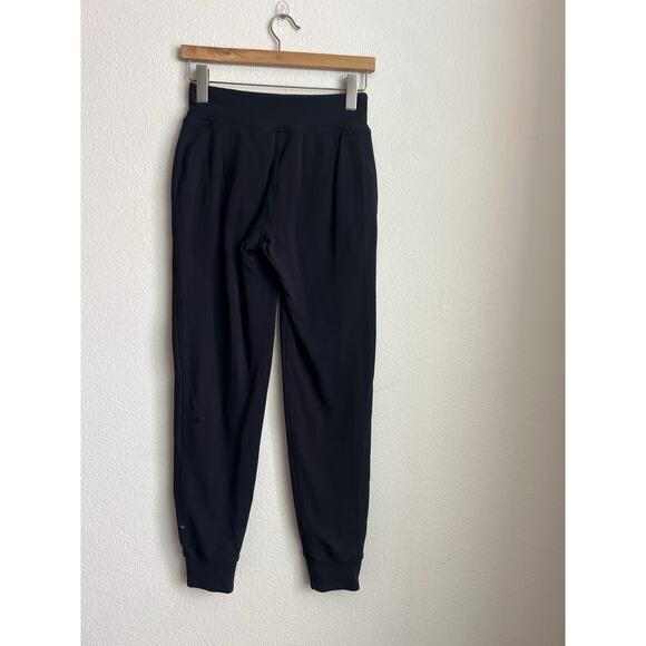 Lululemon Jogger Sweat Pants Womens 2 Black Drawstring - Picture 3 of 6